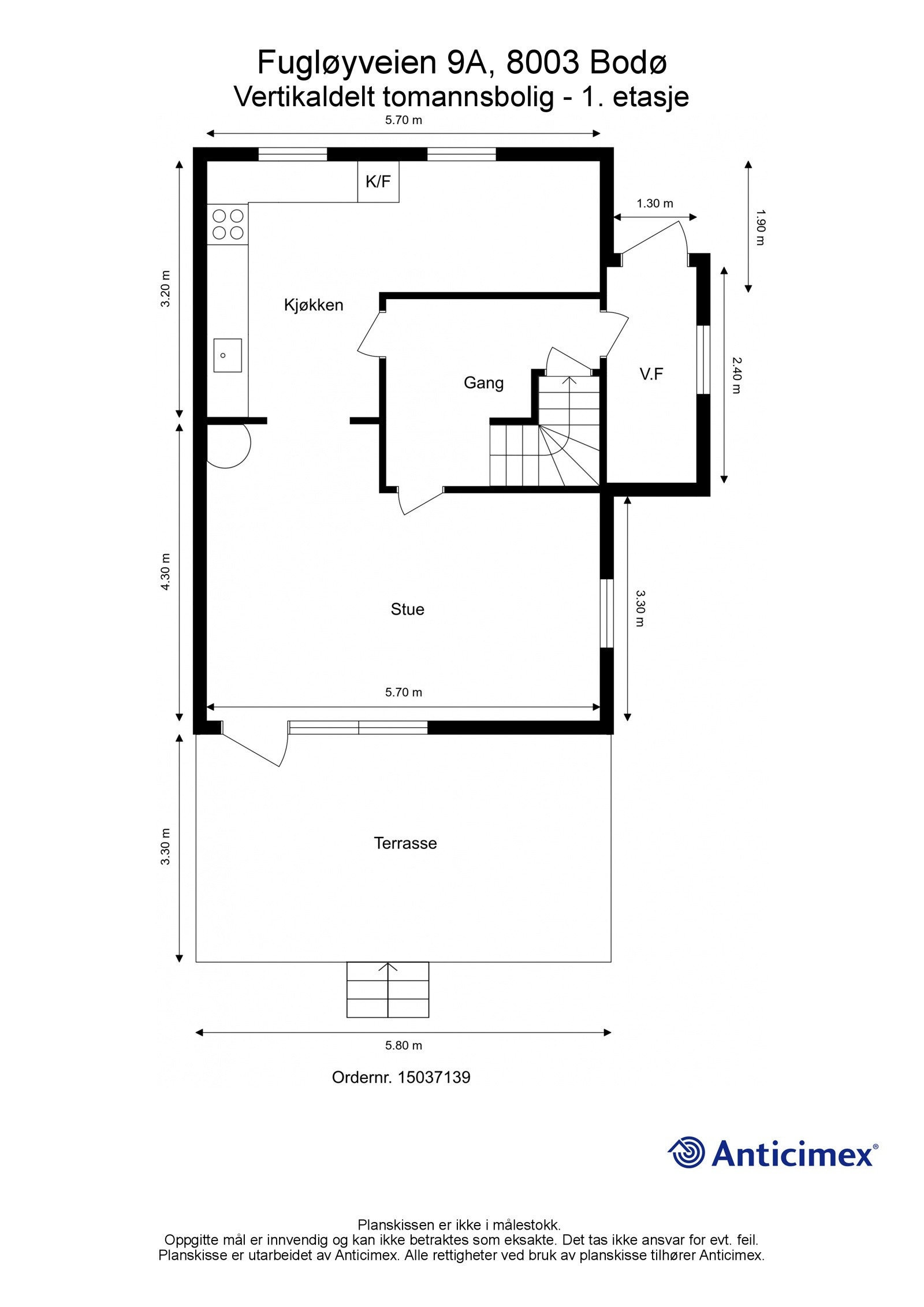 Plantegning 1. etasje Galleribilde