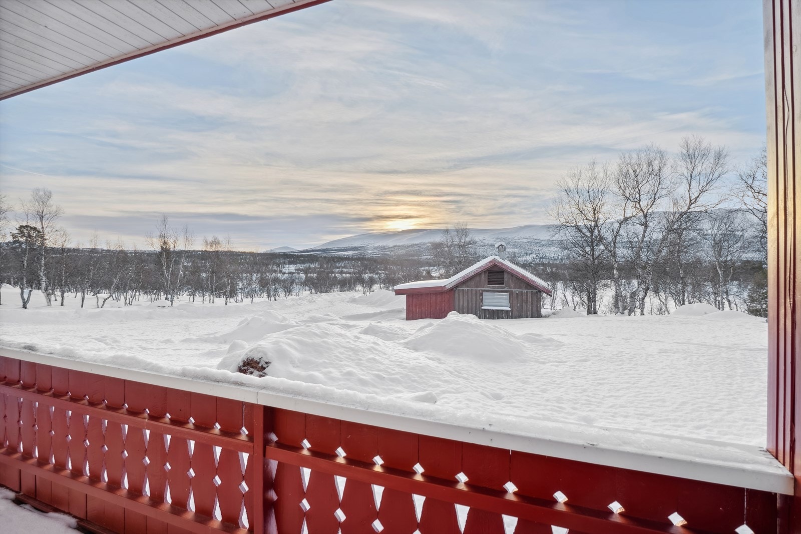 Utsikt fra terrasse Galleribilde