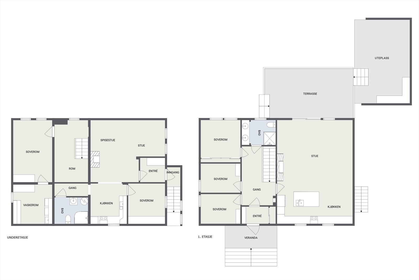 Plantegning - kombinert Galleribilde