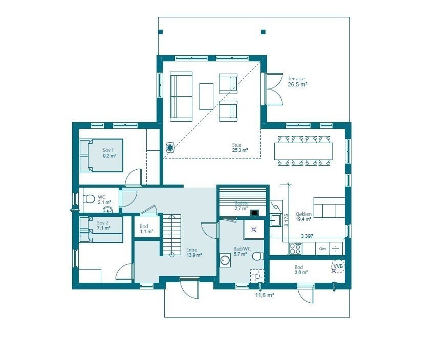 Grunnplan Galleribilde