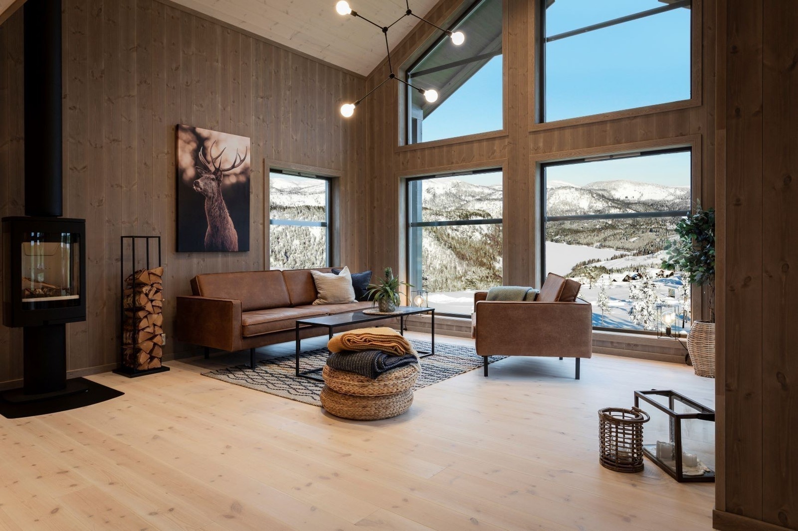 Stue med utsikt fra Rytterspranget på Gautefall Galleribilde