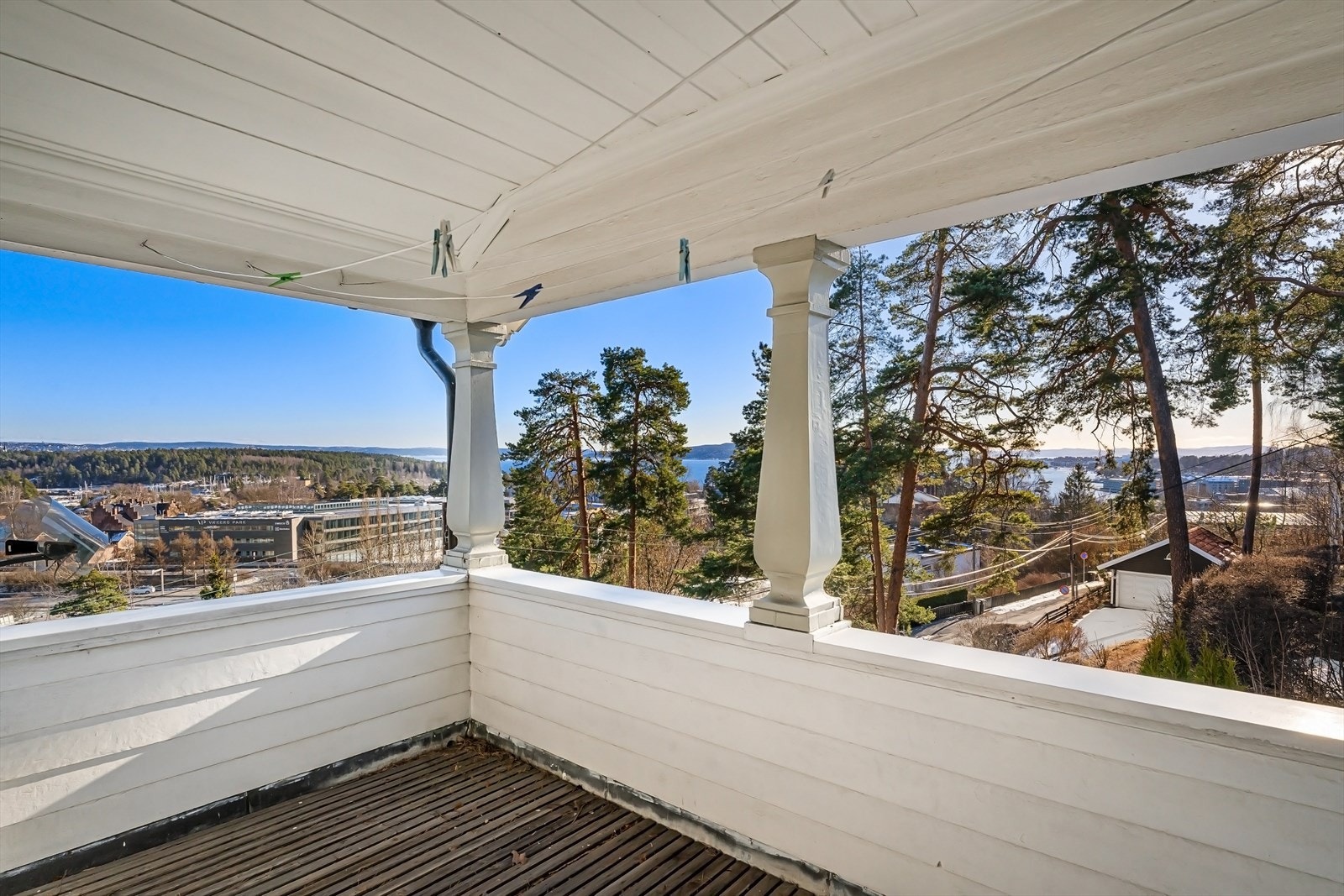 Fin hjørnebalkong Galleribilde