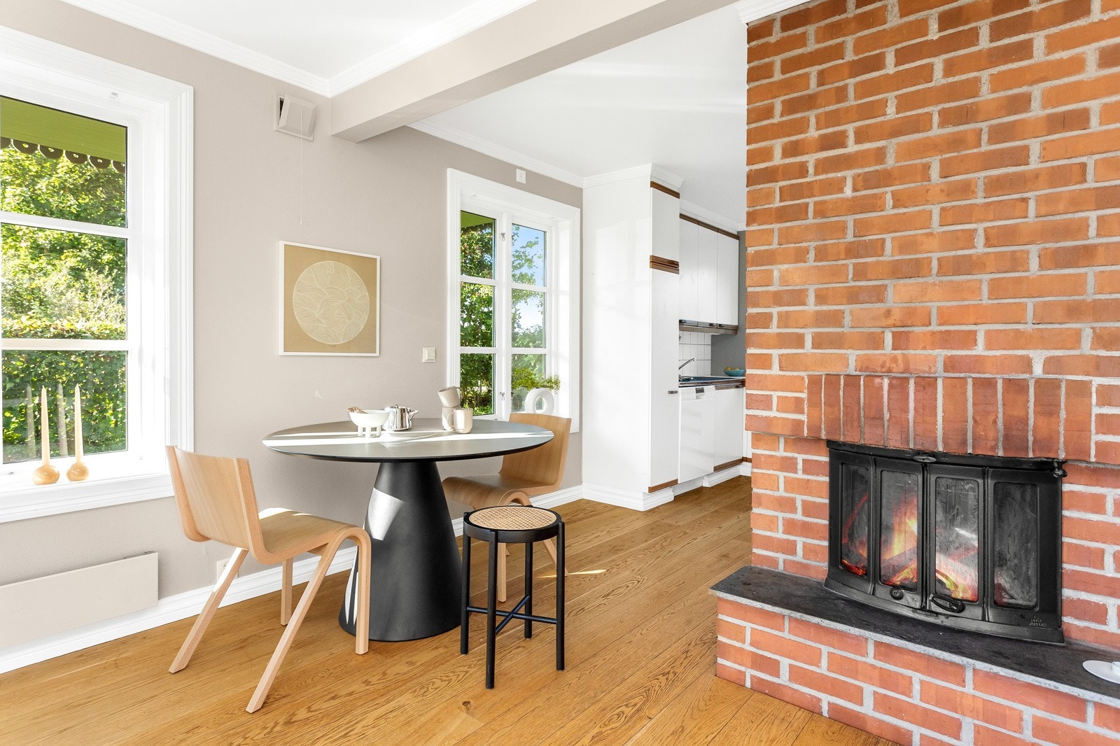 Koselig med peis Galleribilde