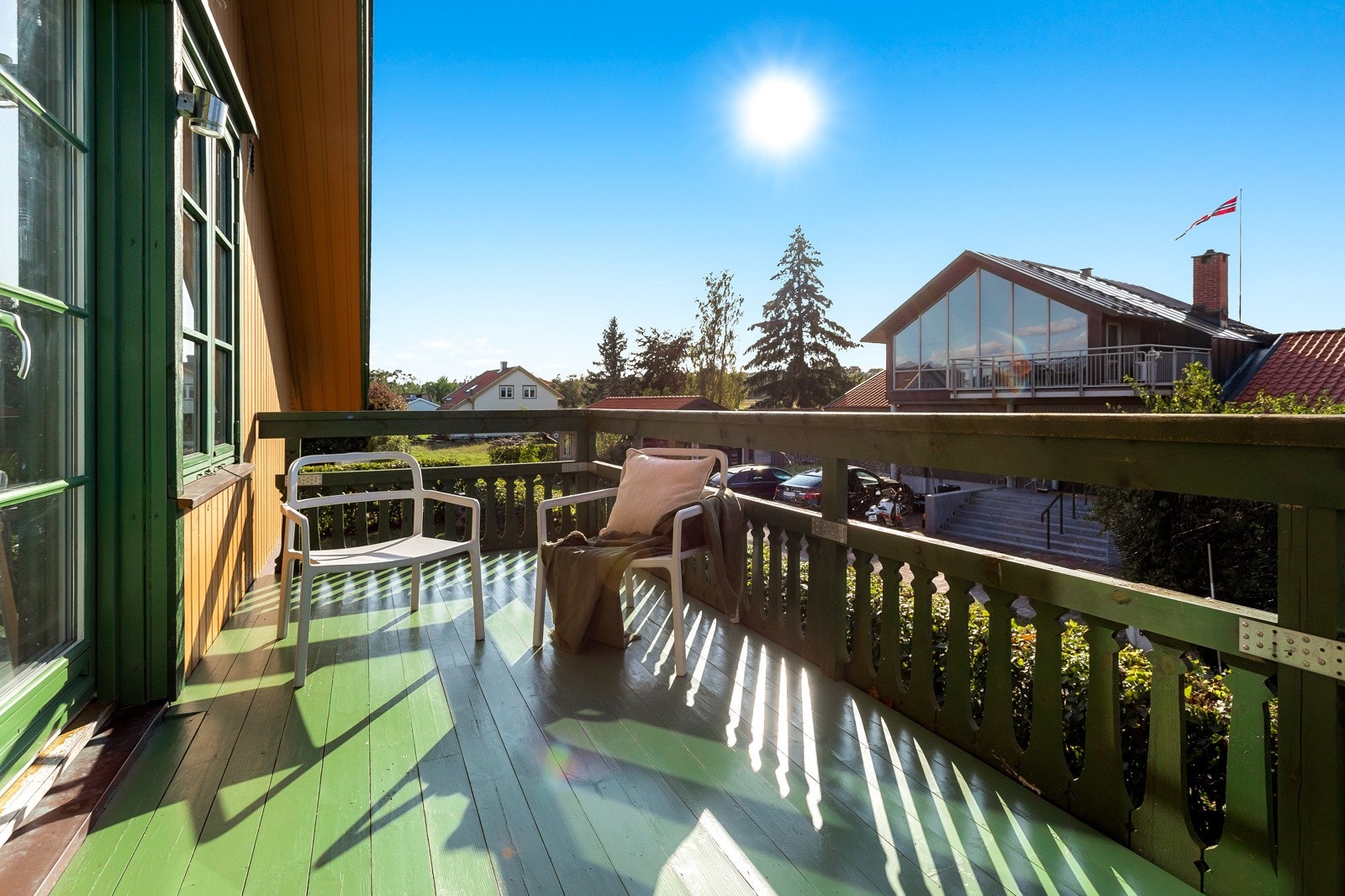 Vestvendt balkong Galleribilde