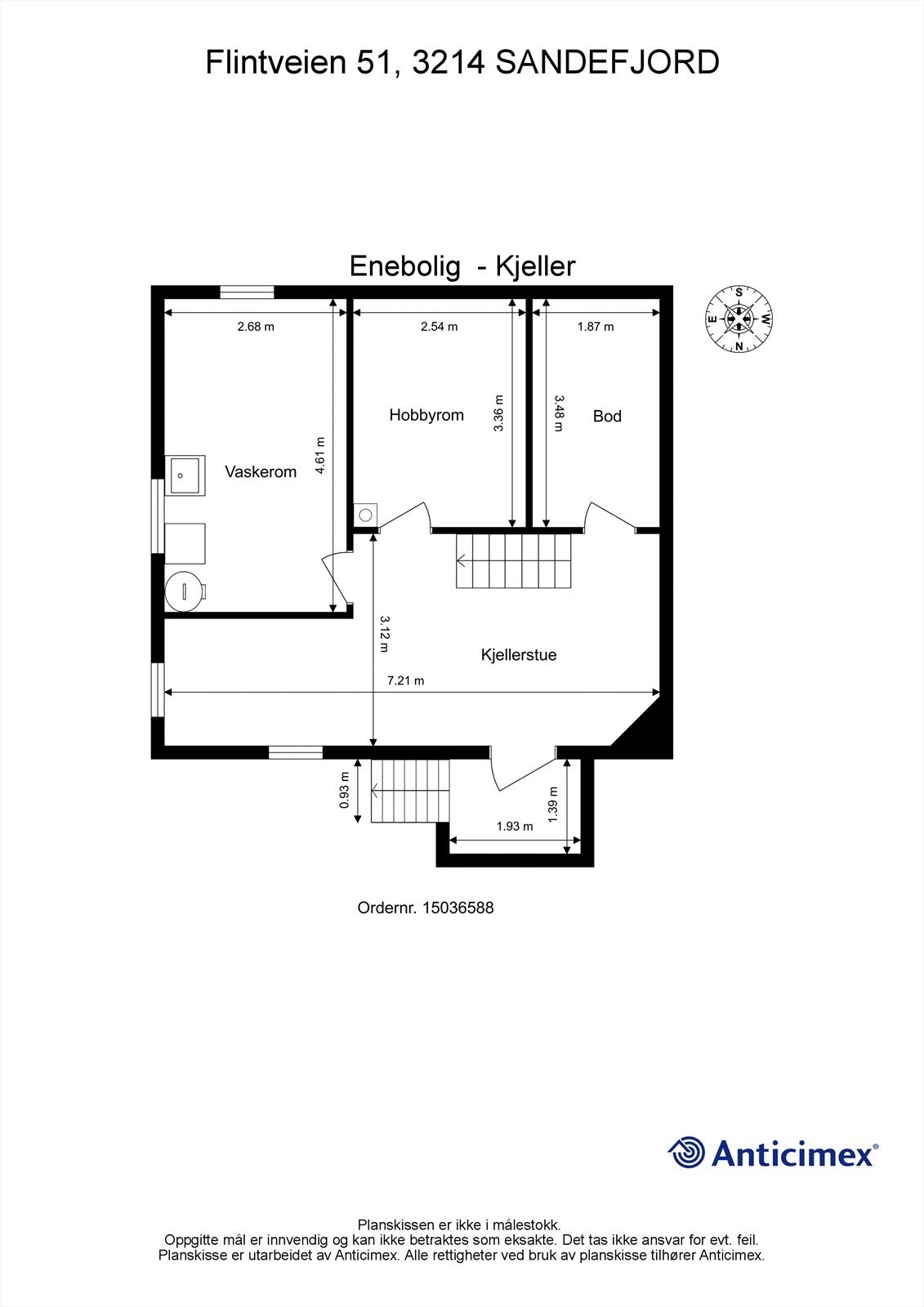 Plantegning kjeller Galleribilde