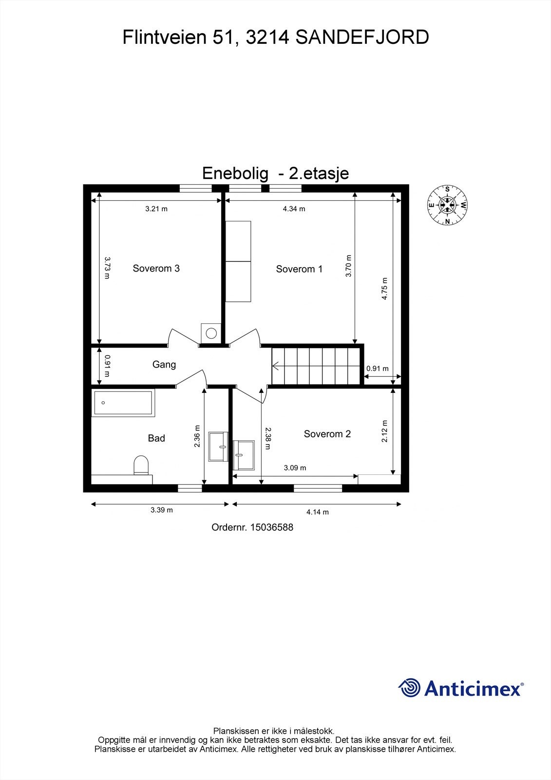 Plantegning 2. etasje Galleribilde