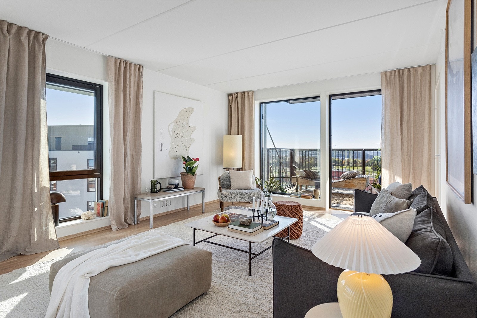 Varmtvann og oppvarming er inkludert i felleskostnadene. Galleribilde