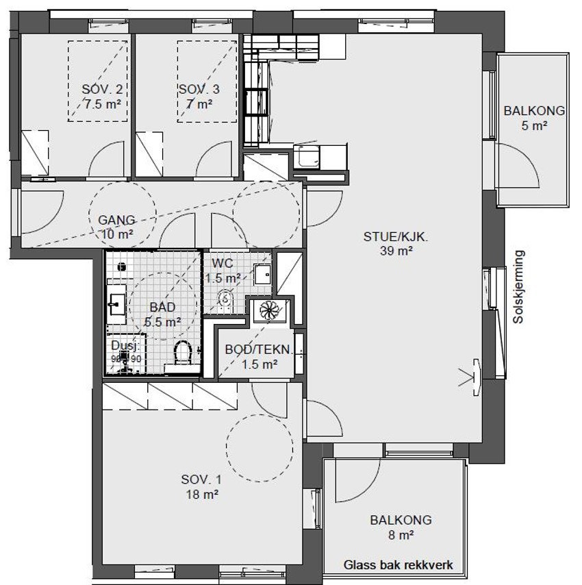 Plantegning Galleribilde