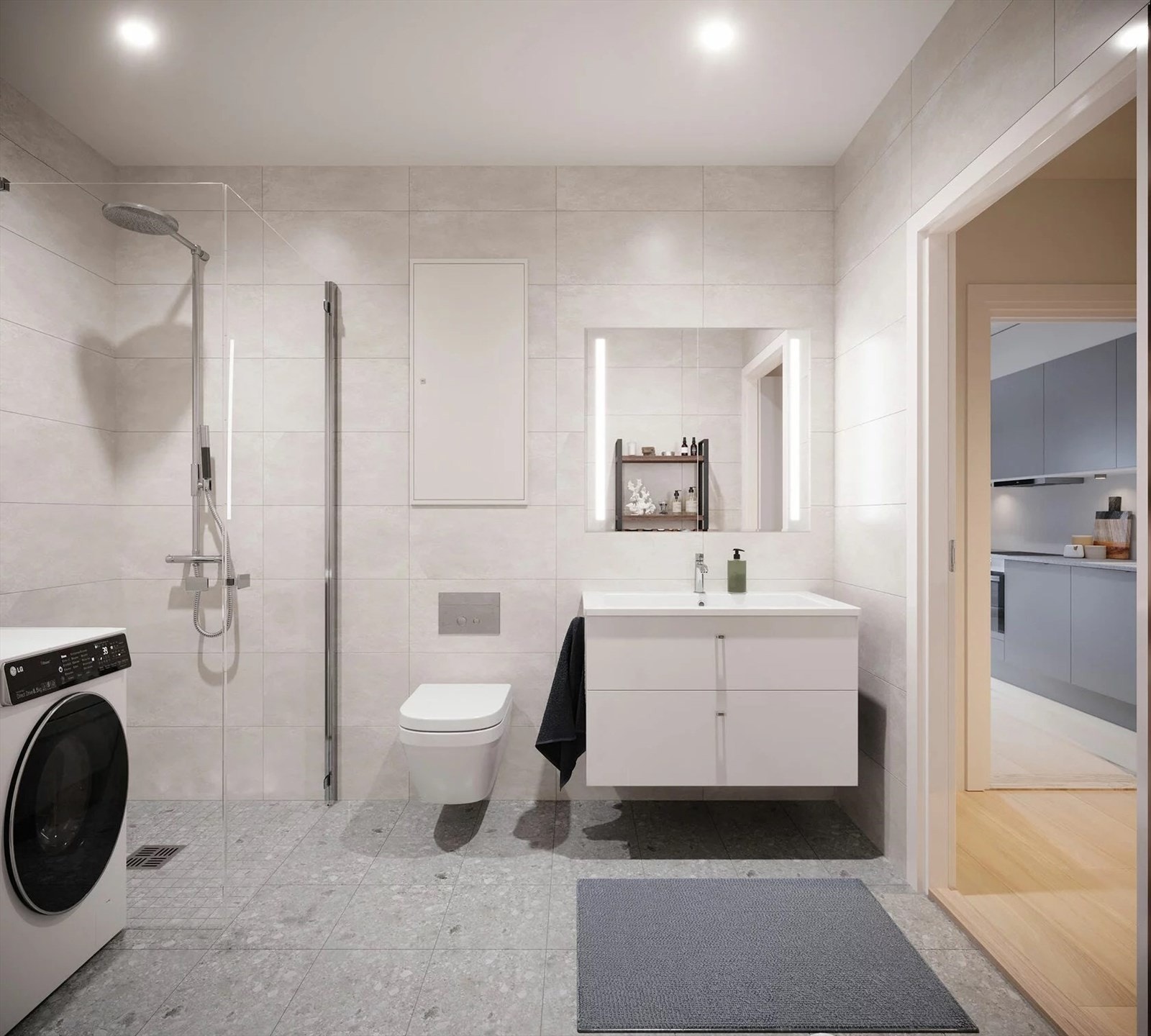 Valgt interiørkonsept er Nordisk kald. Galleribilde