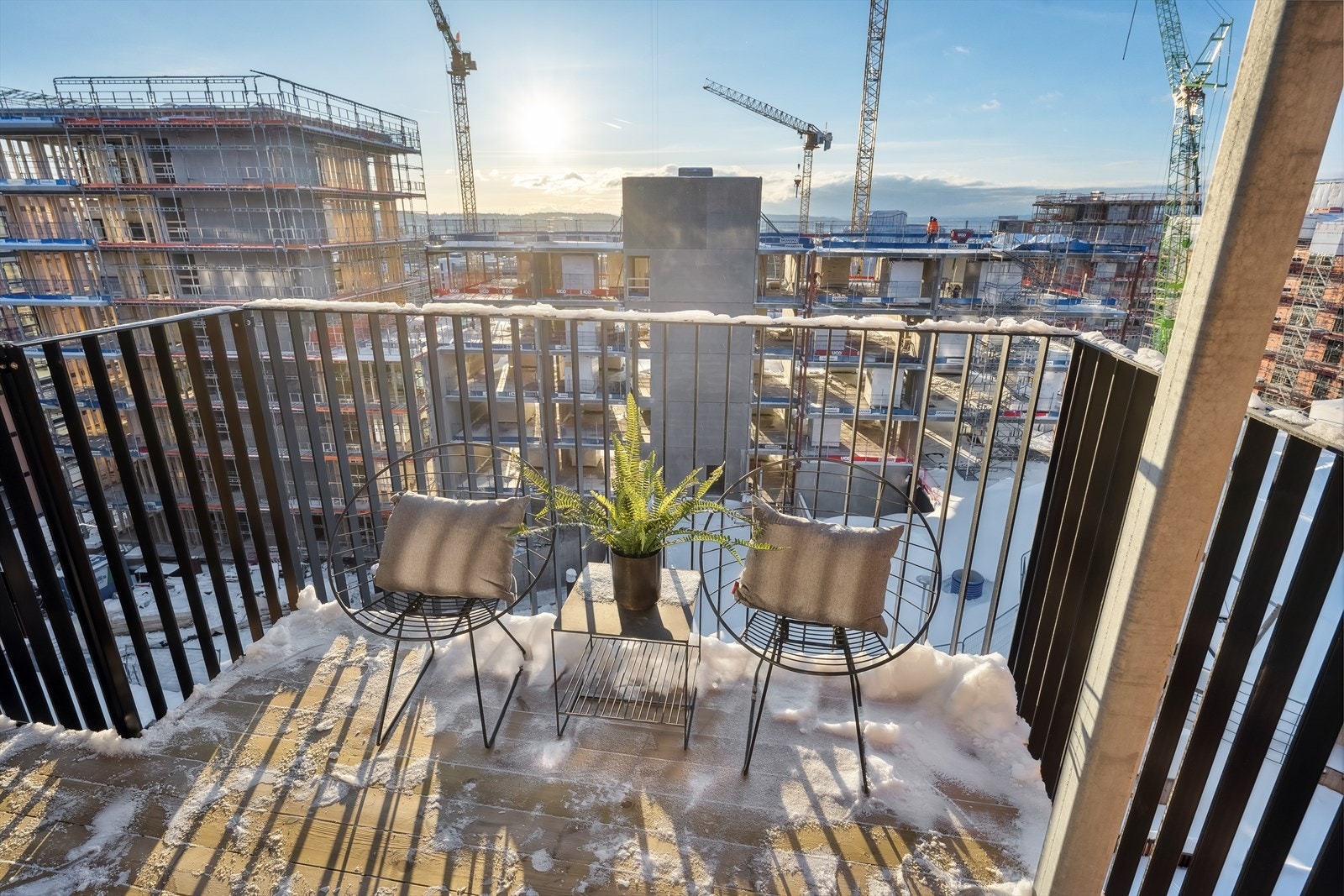 Balkong på 6 kvm Galleribilde