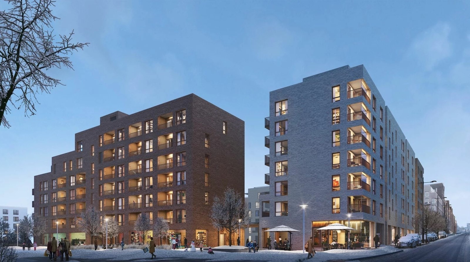 Illustrasjon av bygg A - avvik kan forekomme. Galleribilde