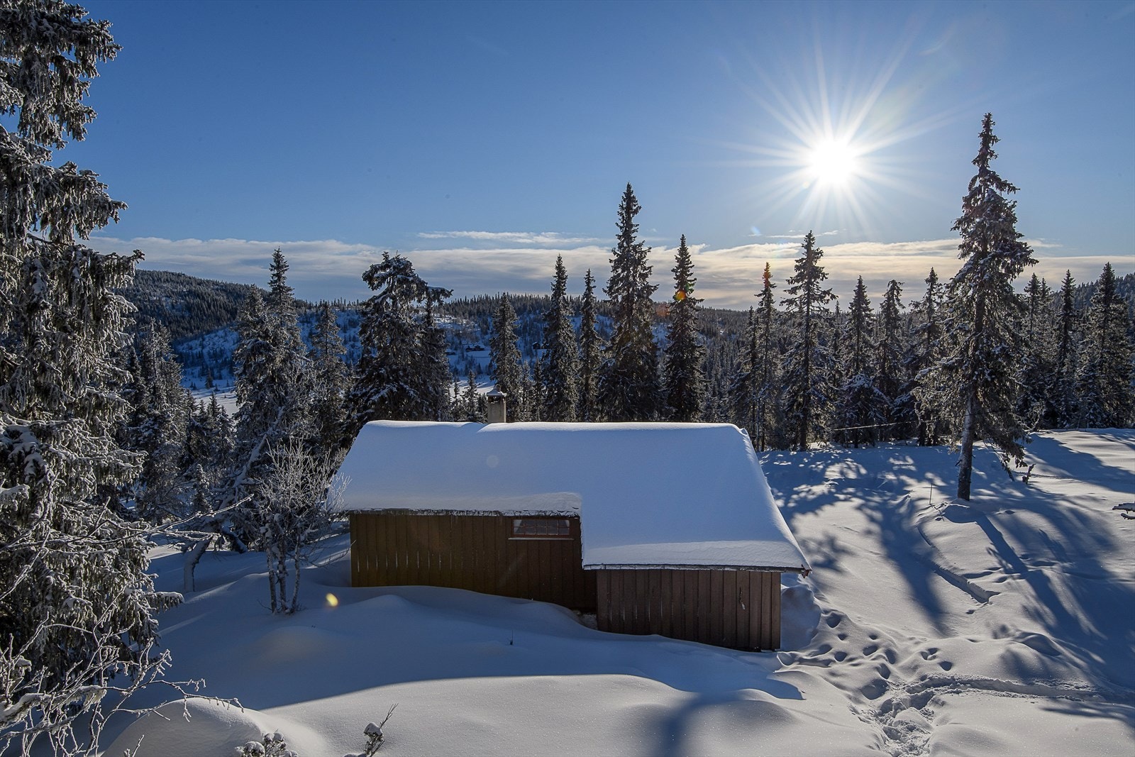 Flott og rolig fjellområde med fine turmuligheter Galleribilde