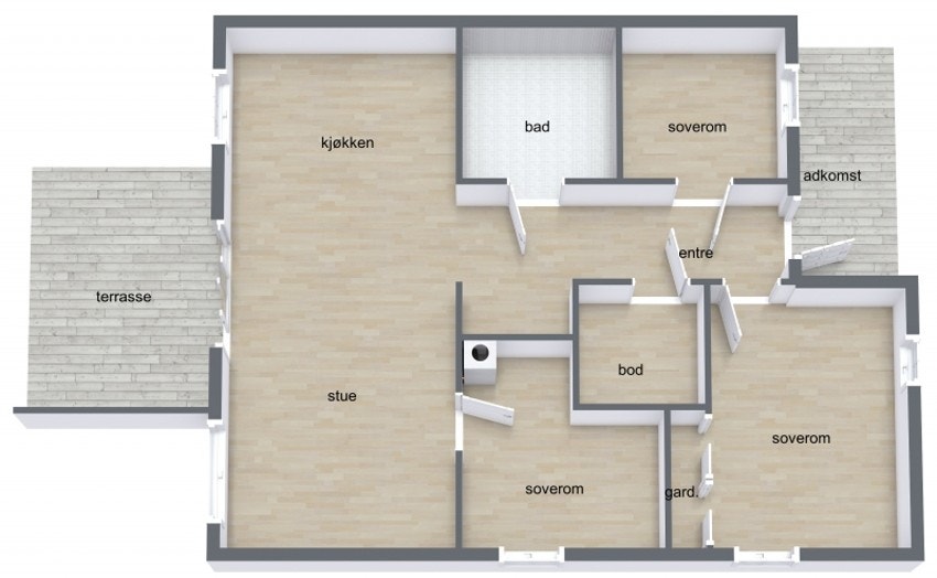 Plantegning Galleribilde