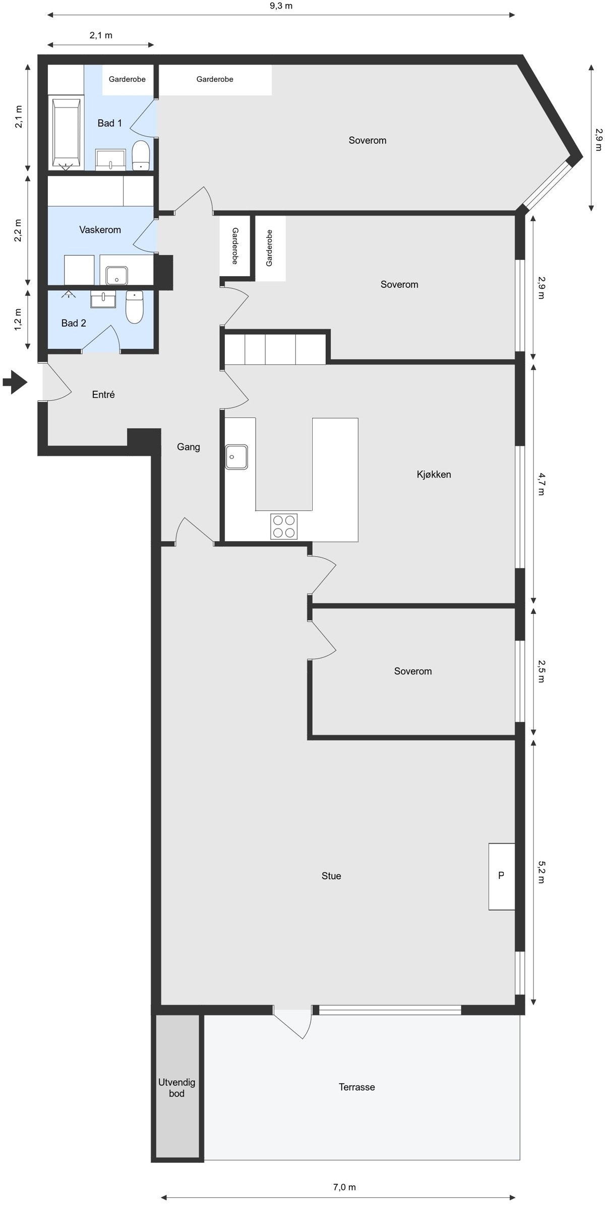 LØKKALIA 9 - 1. Underetasje Galleribilde