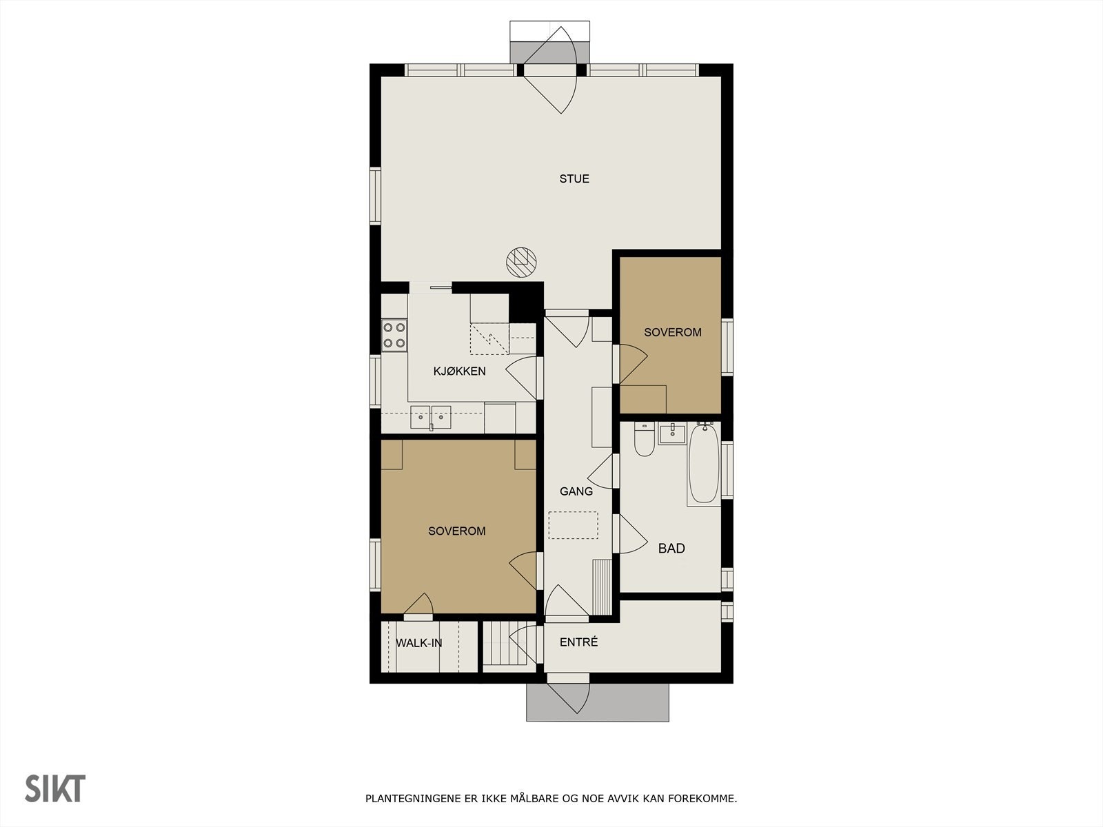 Plantegning 1. etasje Galleribilde