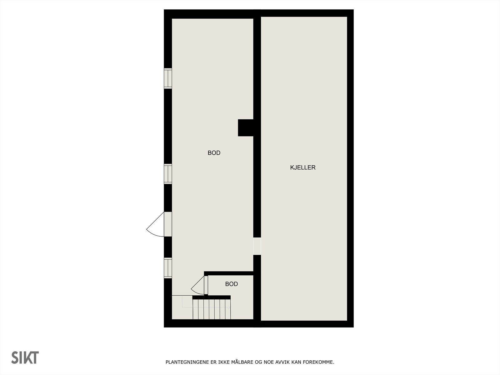 Plantegning kjeller Galleribilde