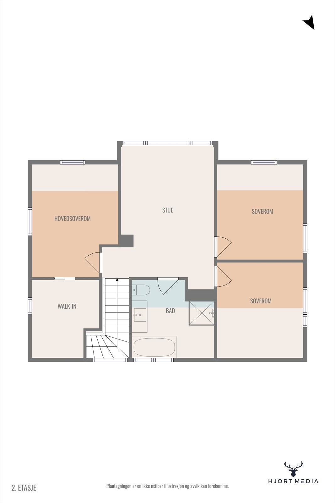 Plantegning 2. etasje. Galleribilde