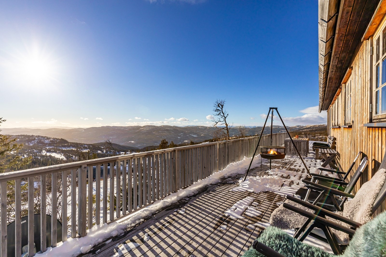 Terrasse med nydelig utsikt Galleribilde