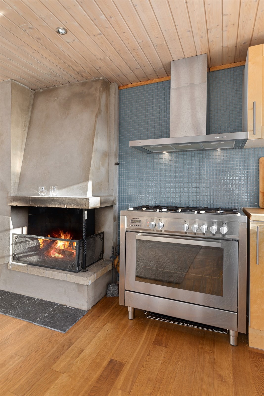 Gasskomfyr på kjøkkenet Galleribilde