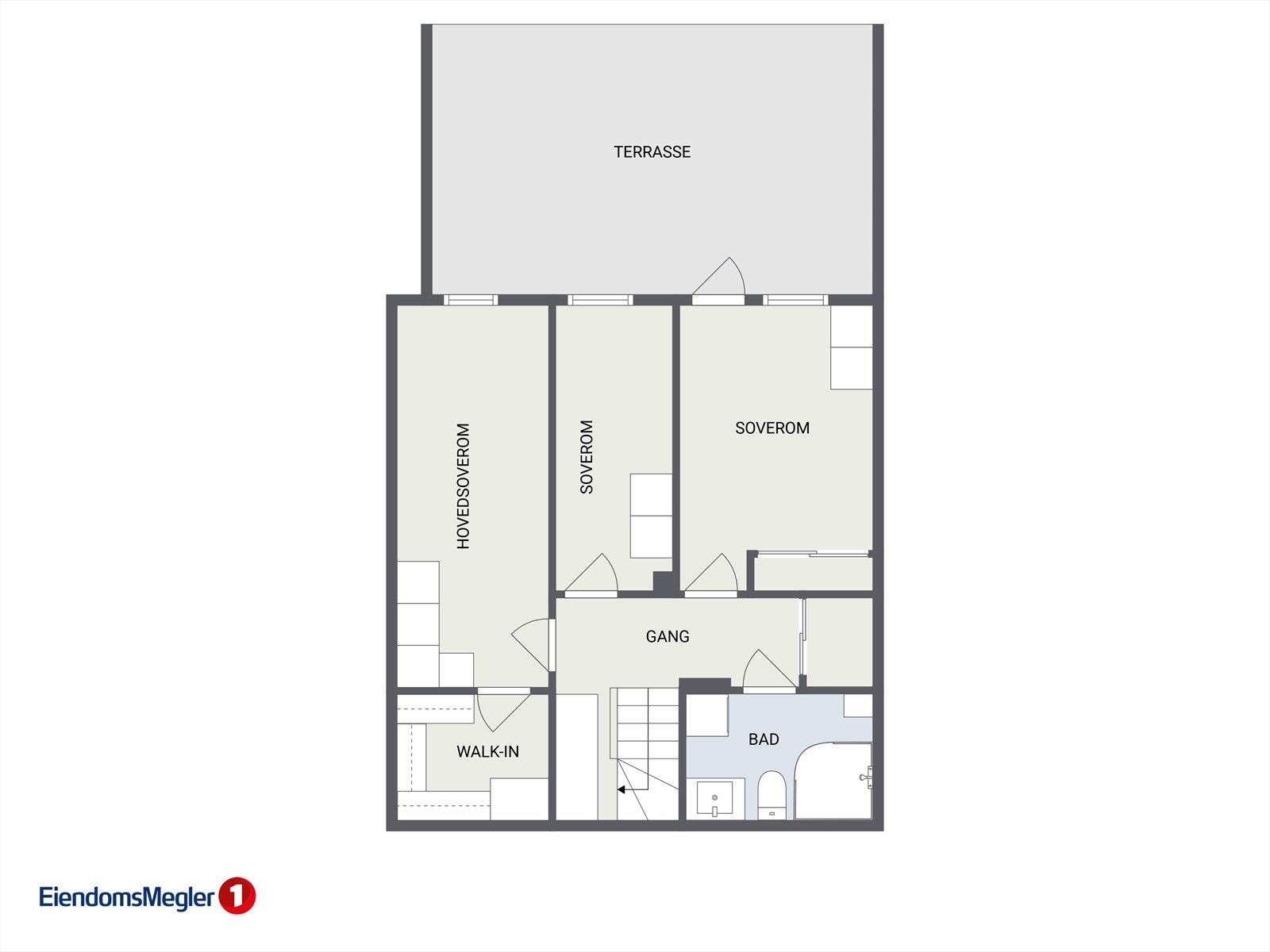 Plantegning u.etg. Galleribilde