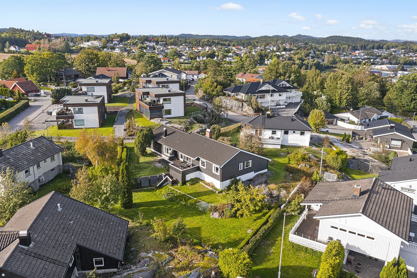Dronebilde av Hovlandtoppen. Galleribilde