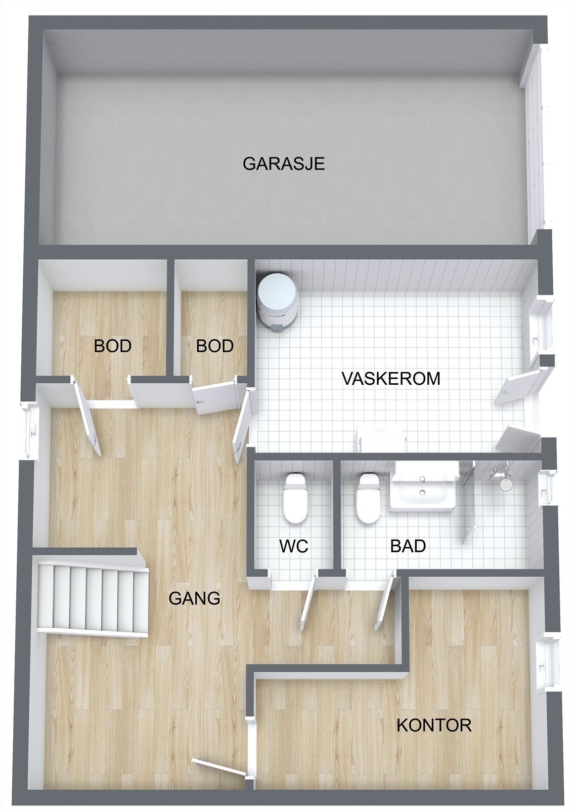 Plantegning kjeller Galleribilde