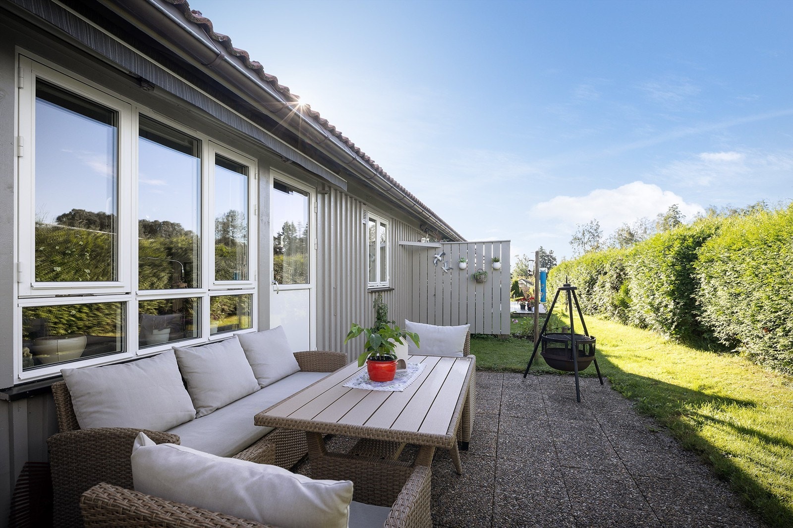 Terrasse med vestvendt beliggenhet Galleribilde