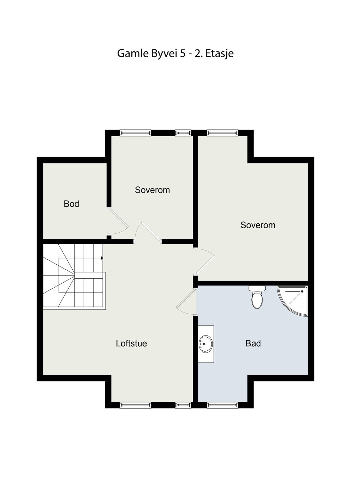 Plantegning 2. Etasje Galleribilde