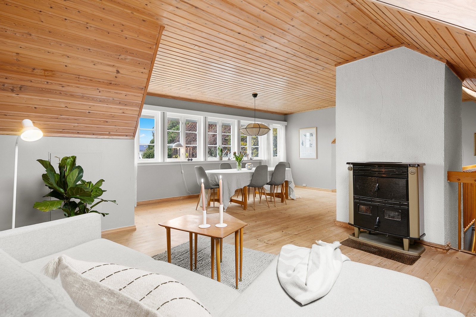 Stuekrok med peis Galleribilde