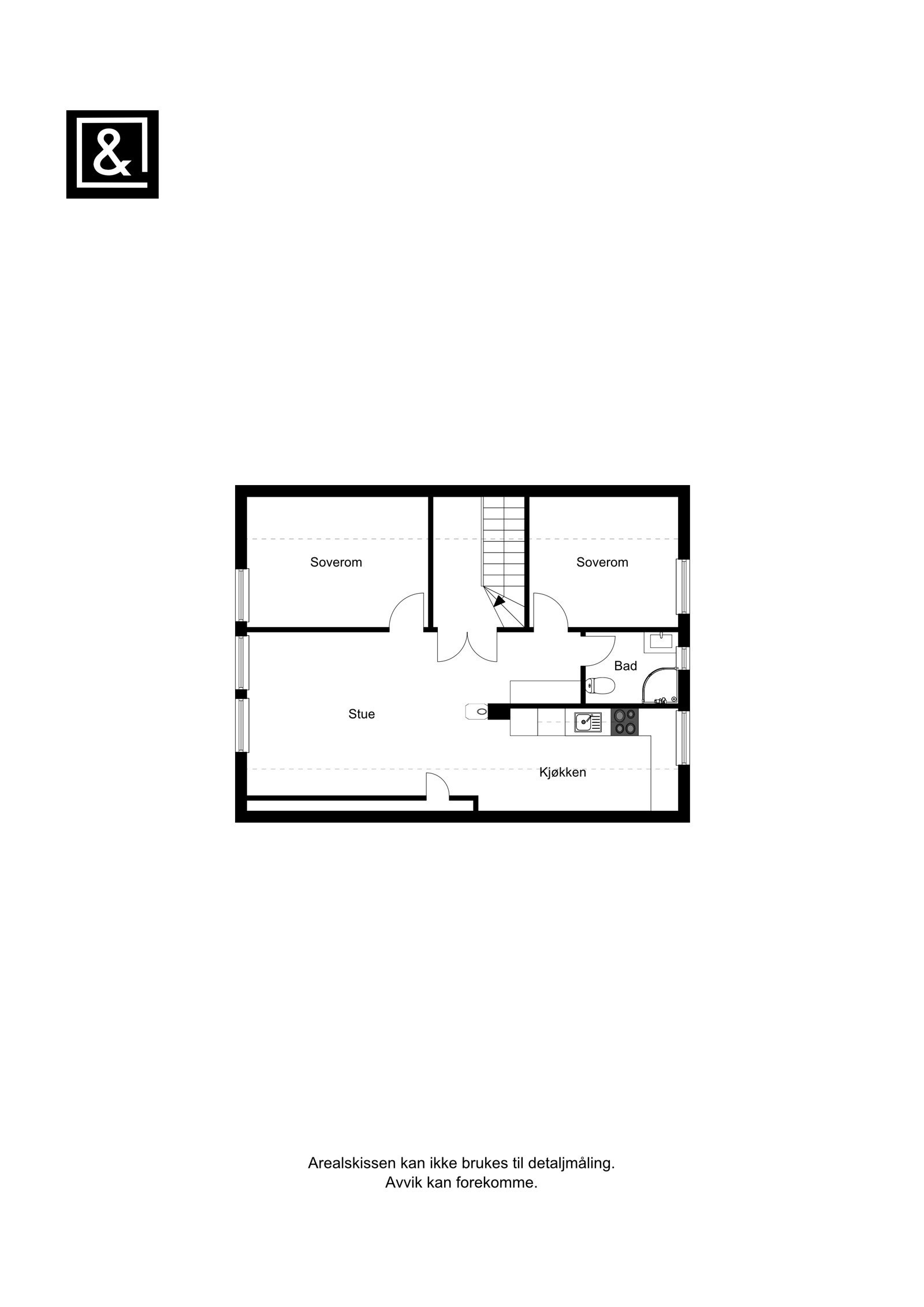Plantegning 2. etasje Galleribilde