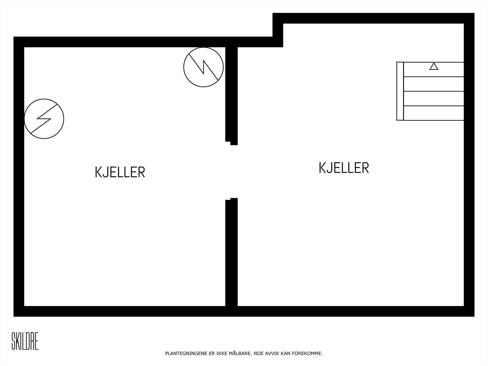 Plantegning kjeller. Galleribilde