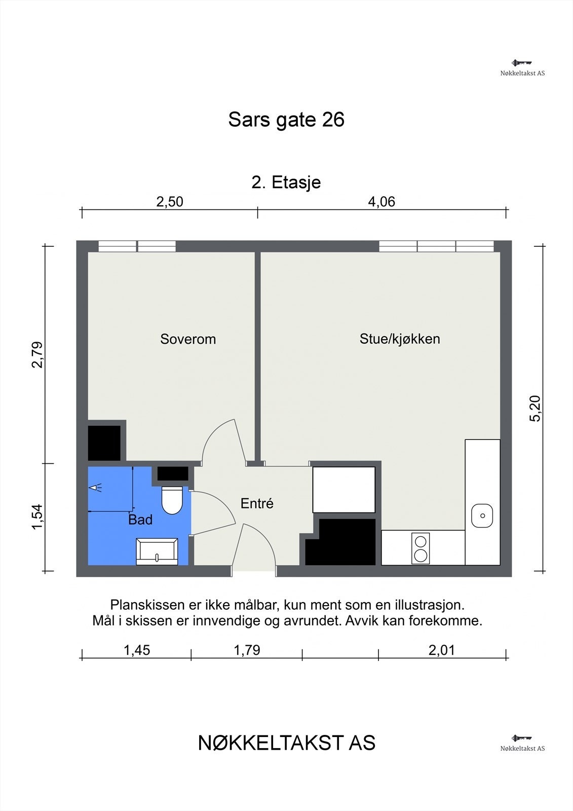 Planskisse 2. etasje. Galleribilde