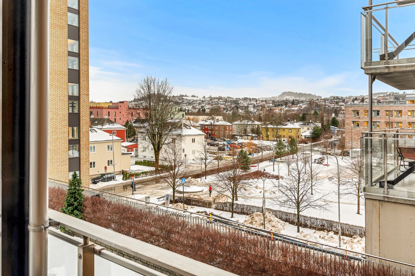 Utsikt fra balkong. Galleribilde