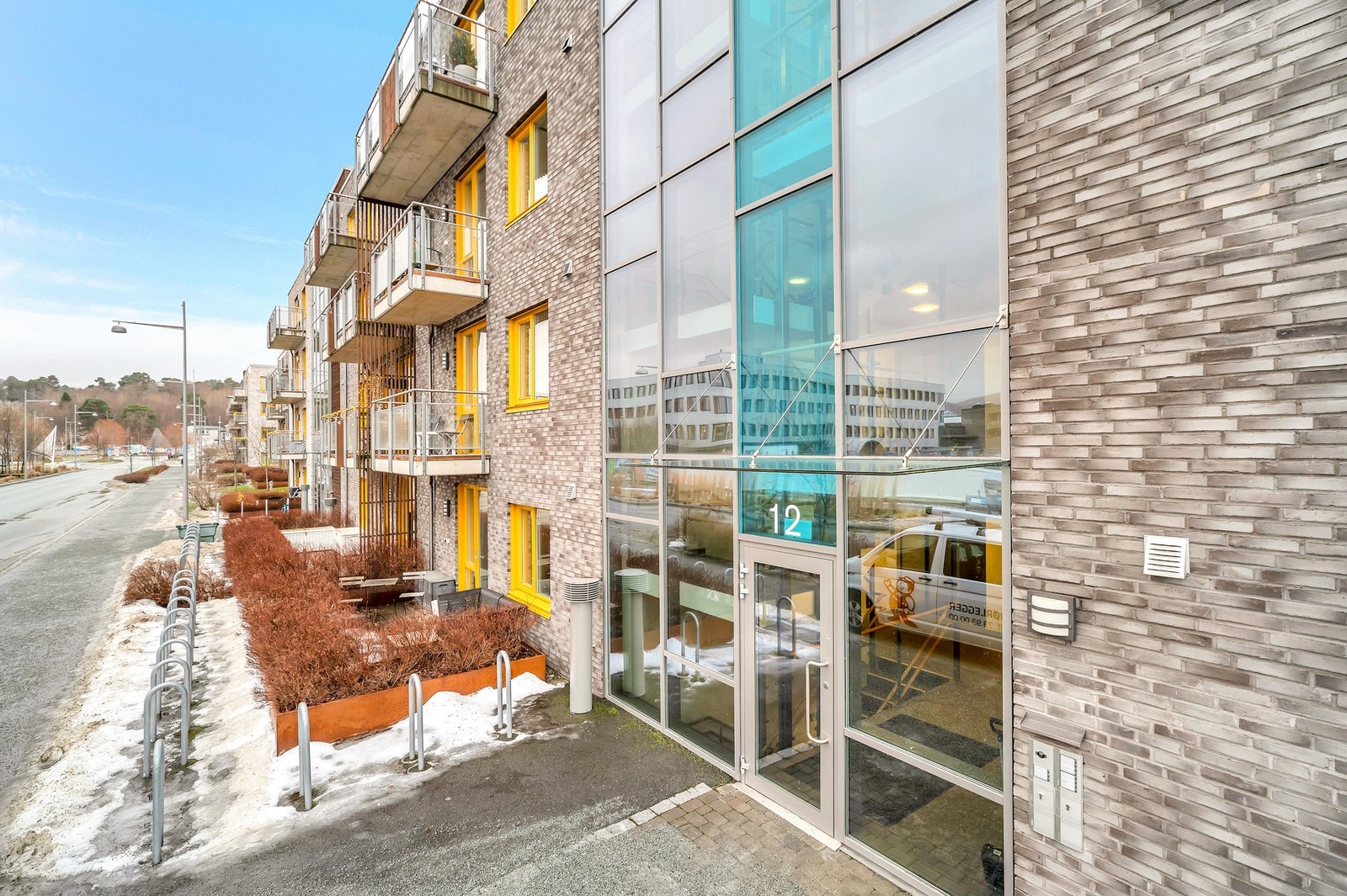 Byggets fasade. Byggeår er 2016. Galleribilde