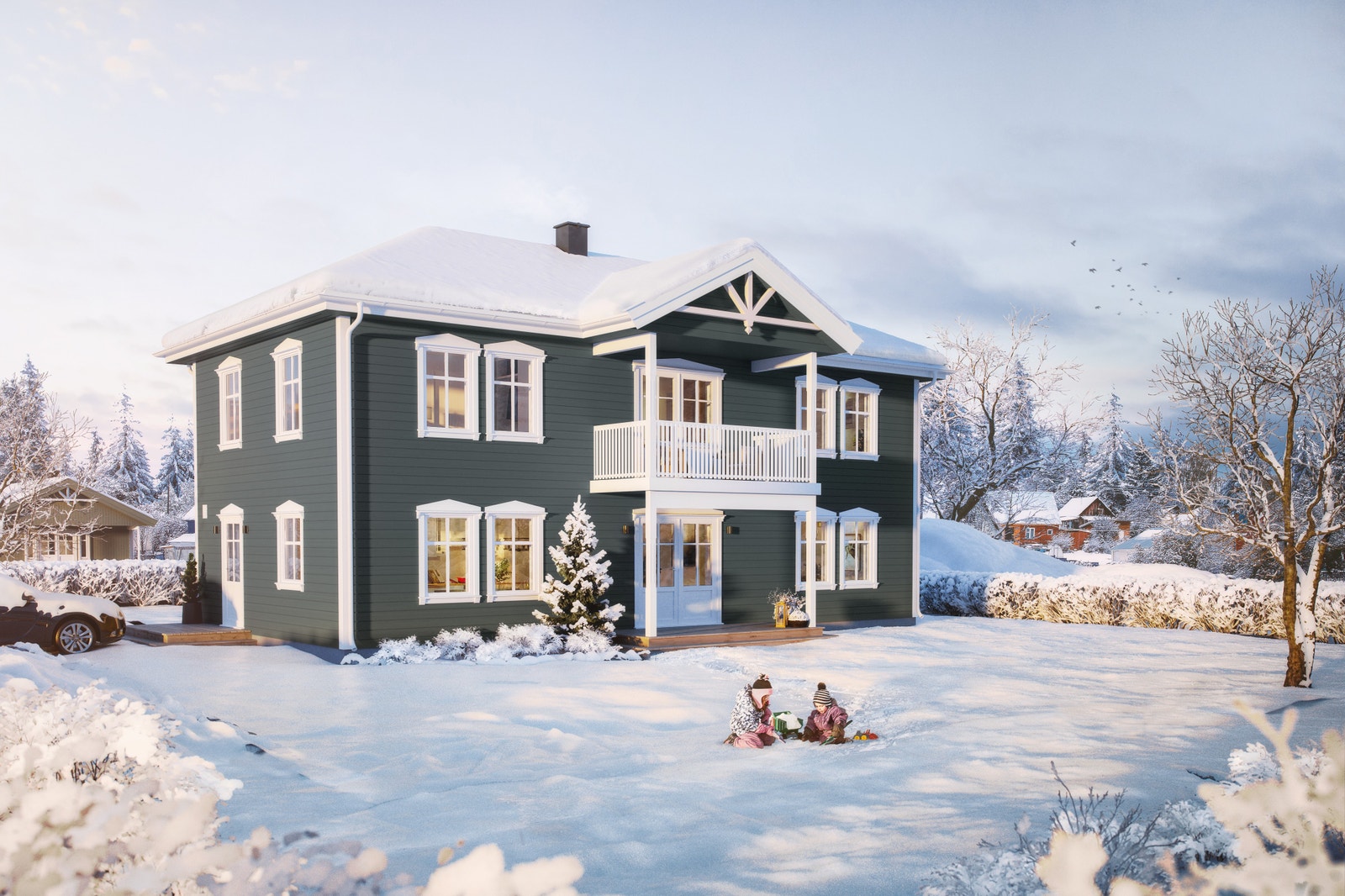 Huset Fagerli som kan passe inn på flere av tomtene! Galleribilde