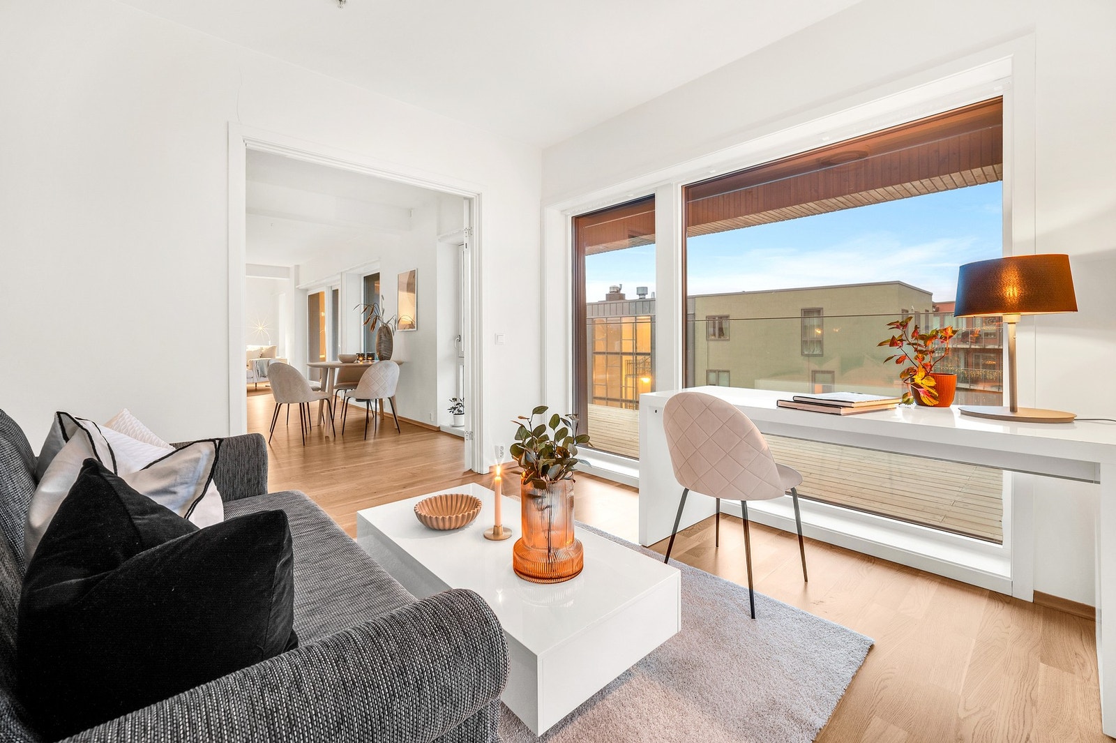 Soverommet kan enkelt brukes som en forlengelse av stua, etter behov. Galleribilde