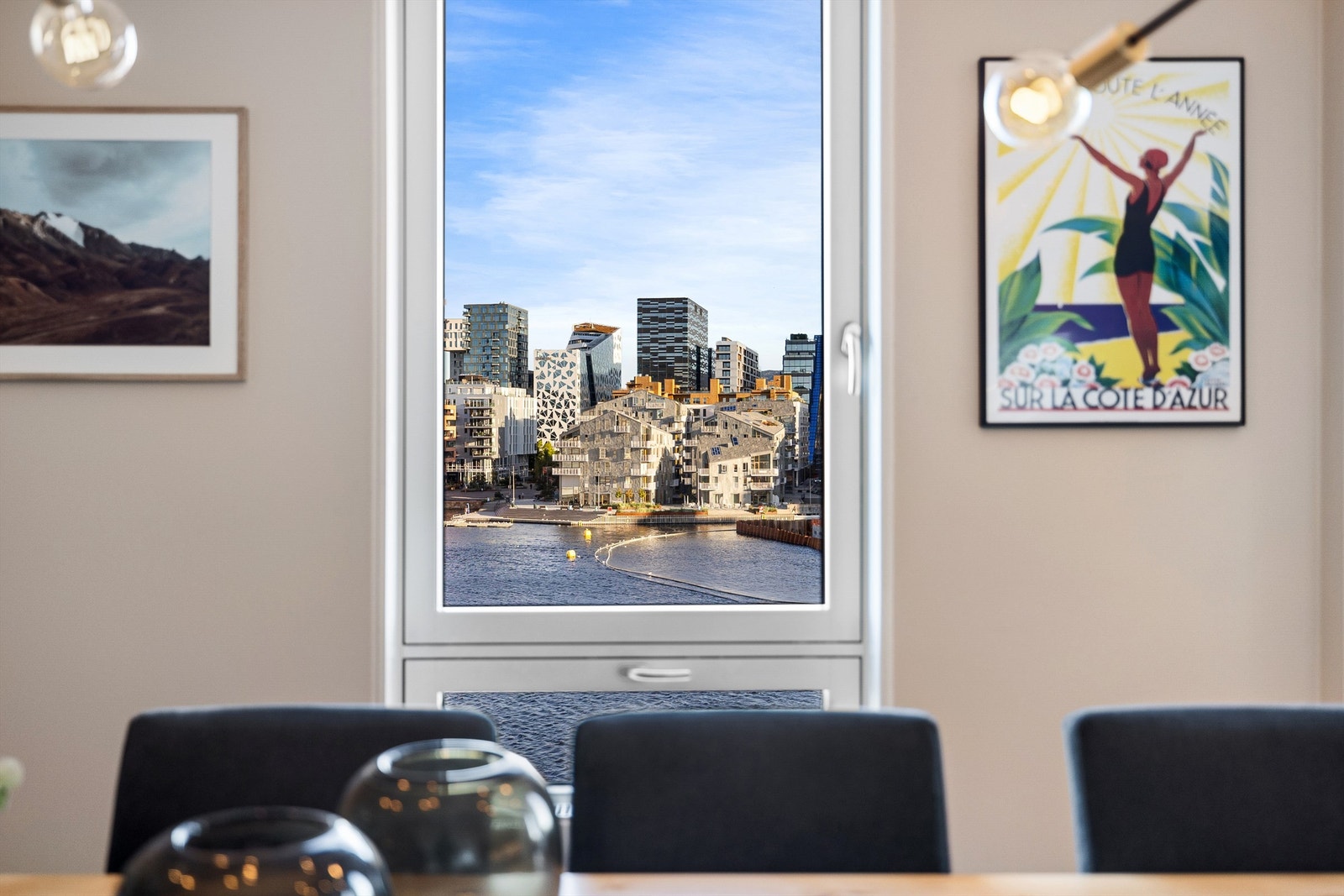 Utsikt fra spisestue Galleribilde