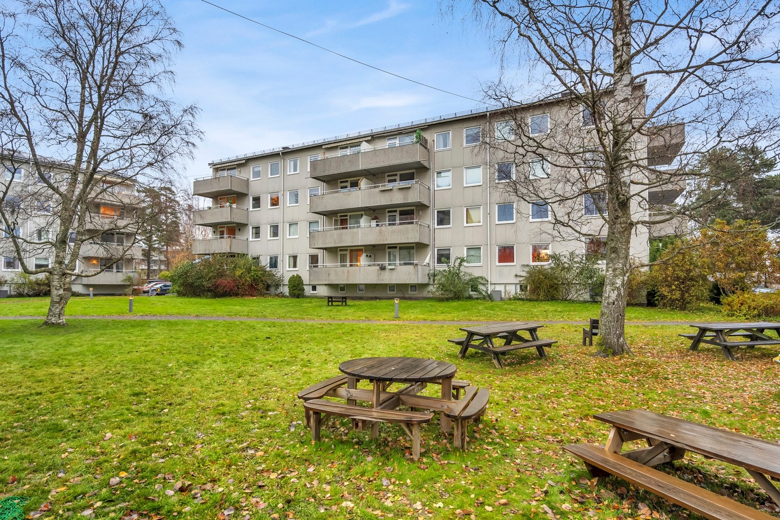 Leiligheten ligger fint til på enden i 3.etasje Galleribilde