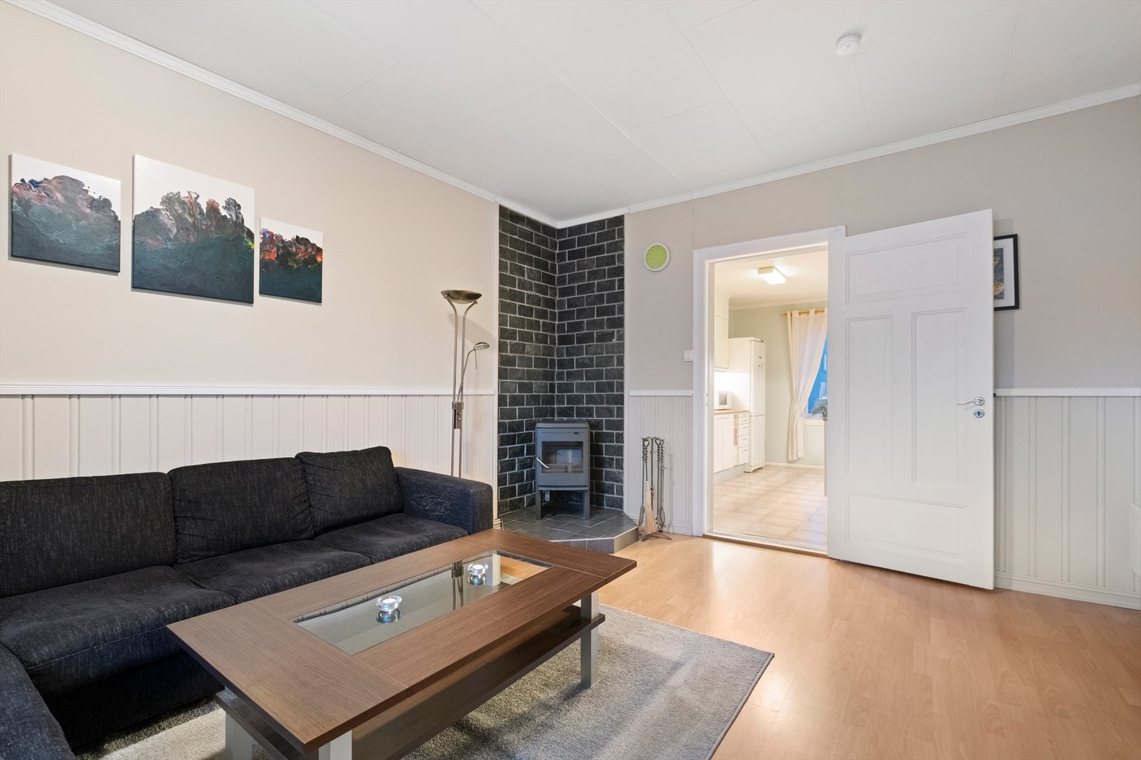 Fra stua - her er montert vedovn Galleribilde