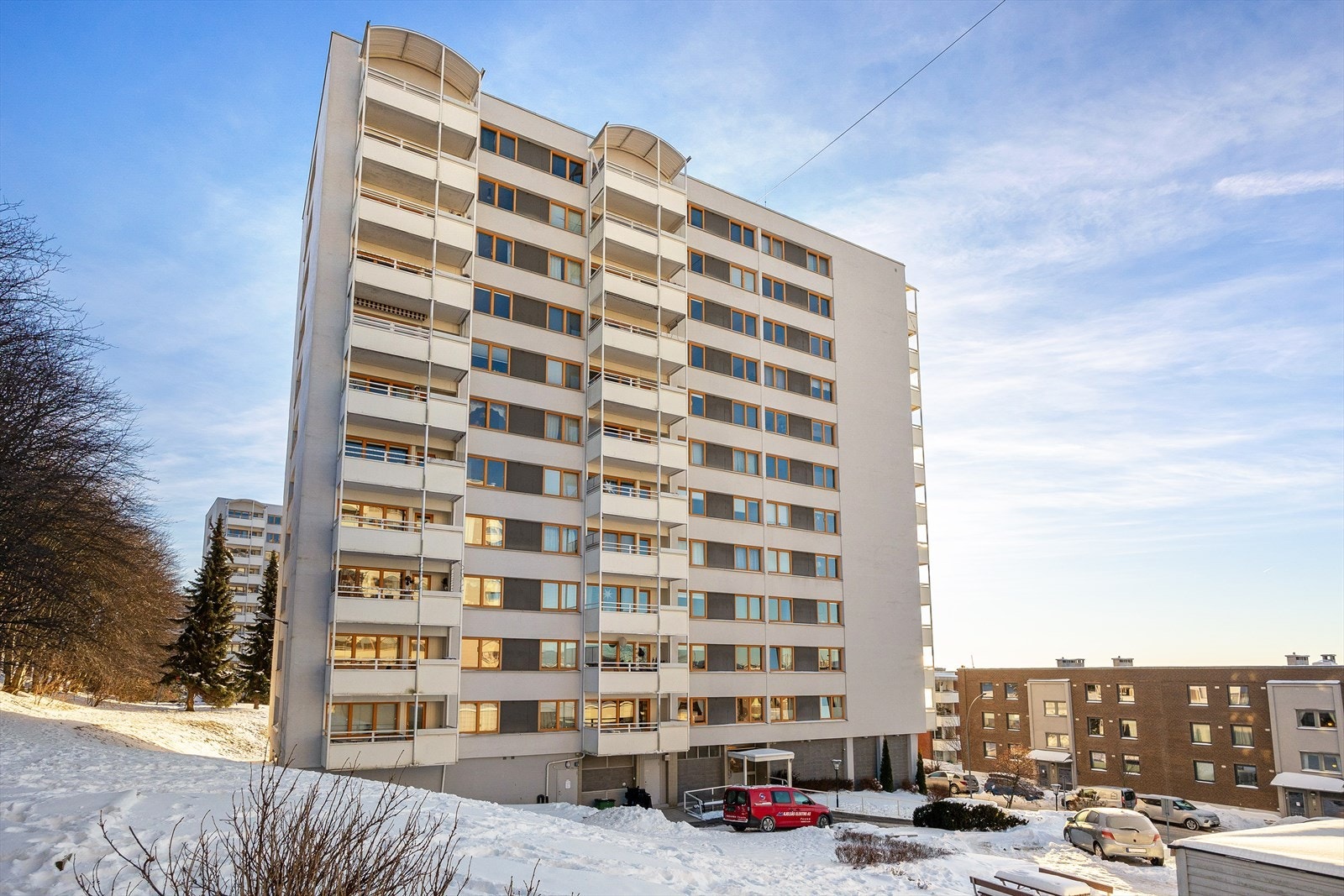 Borettslaget består av 264 andelsleiligheter. Galleribilde