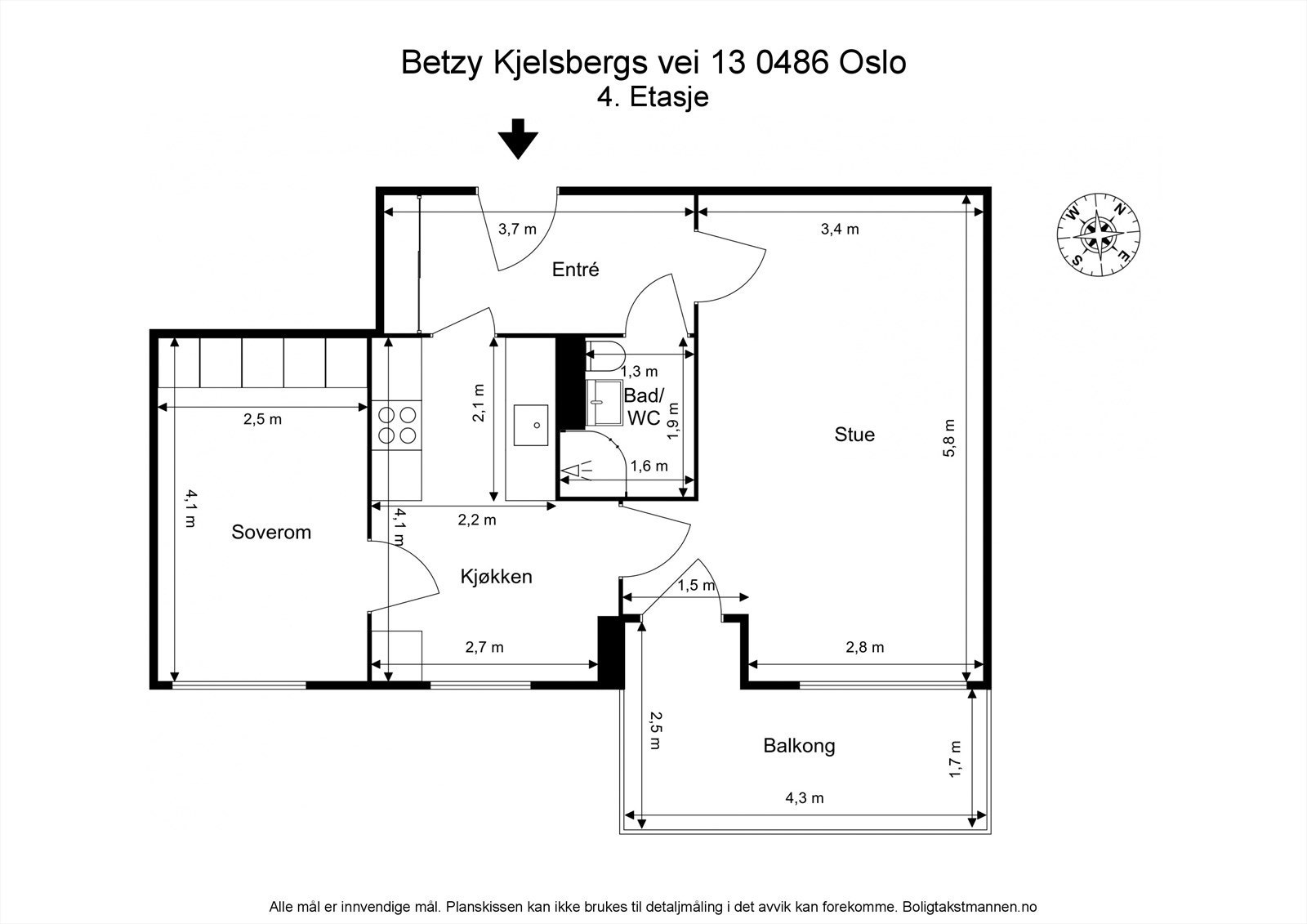 Plantegning til orientering. Galleribilde