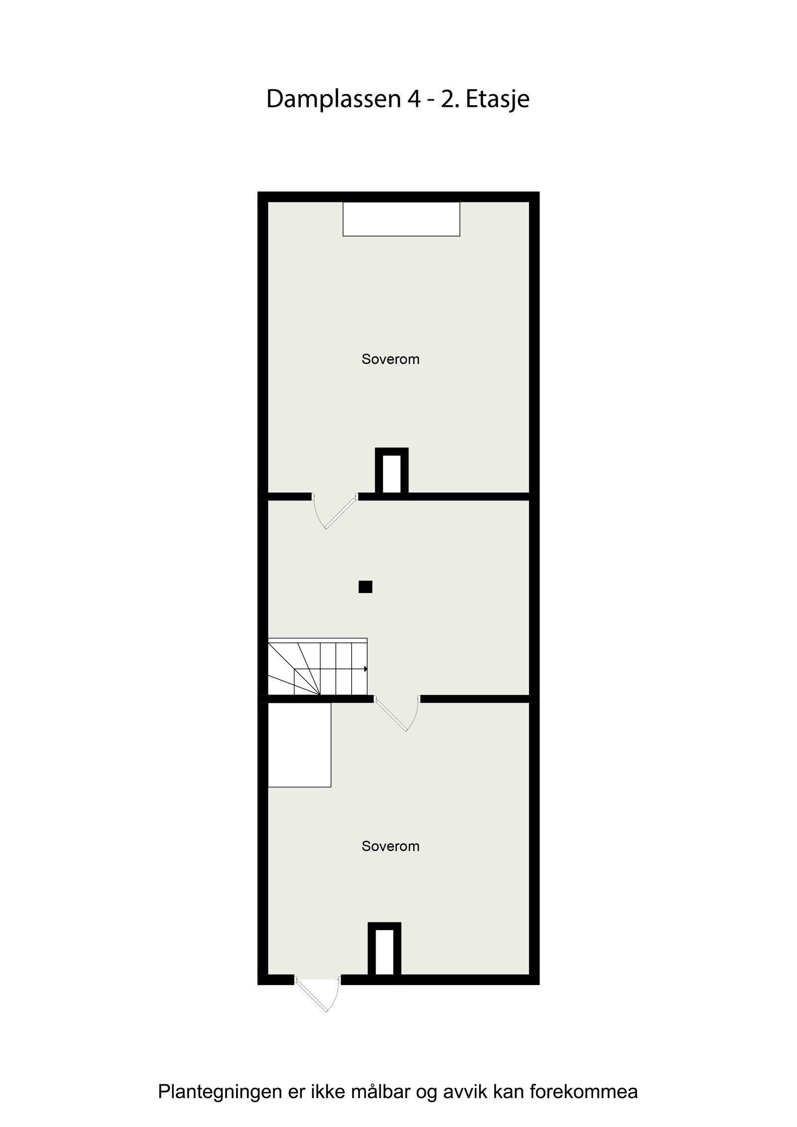 Plantegning loftsetasje. Galleribilde