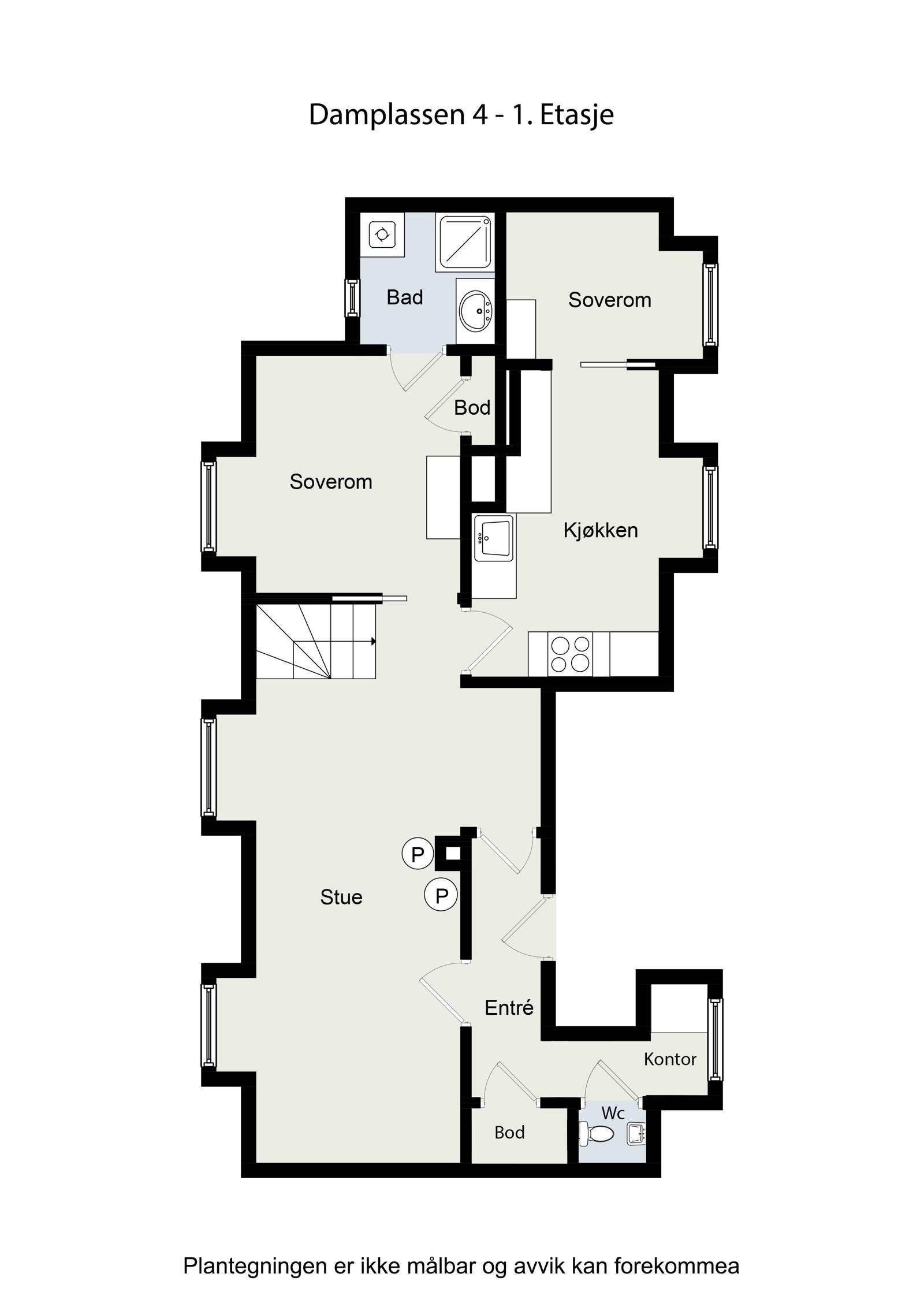 Plantegning 3. etasje. Galleribilde