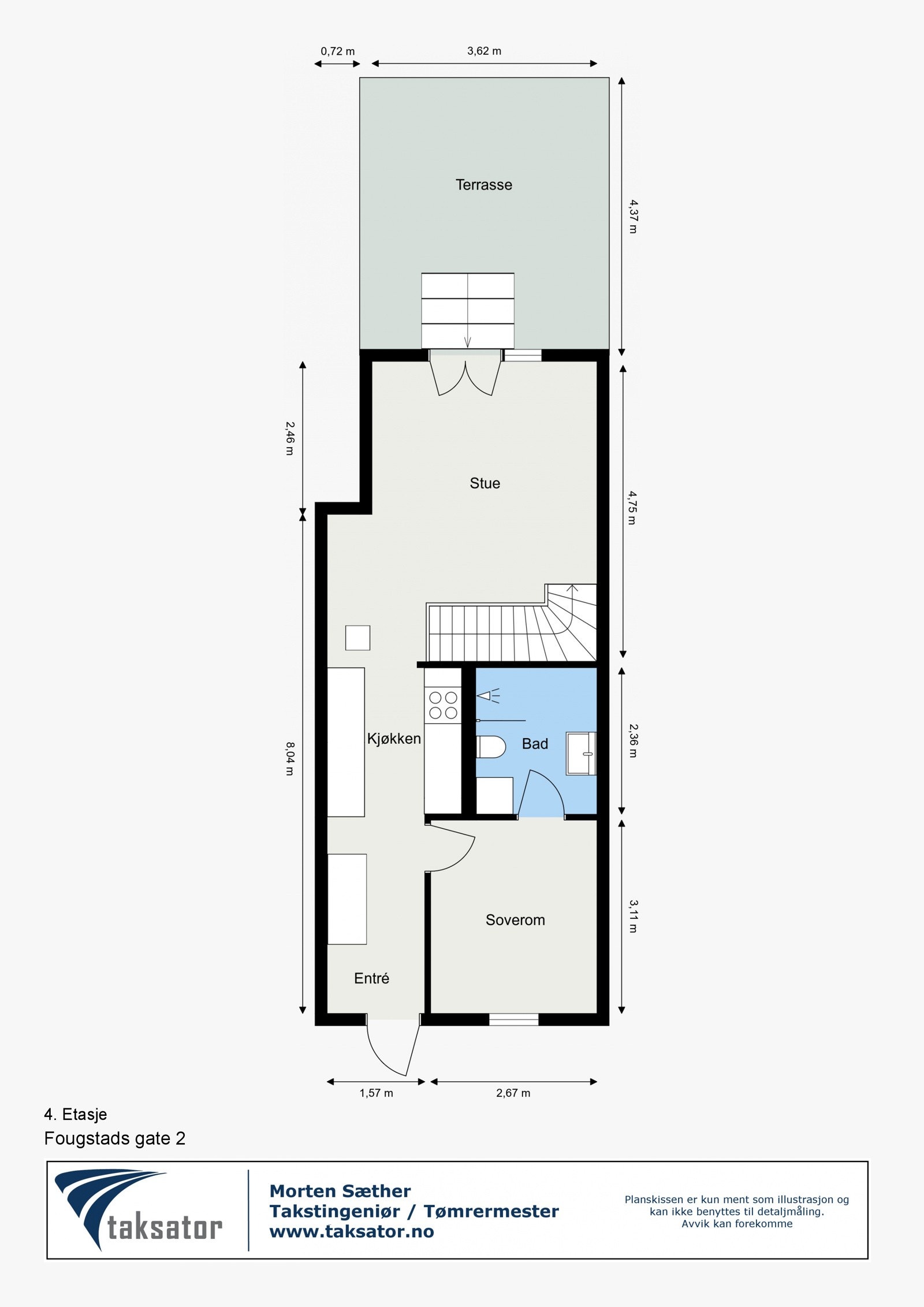 Plantegning 4. Etasje Galleribilde