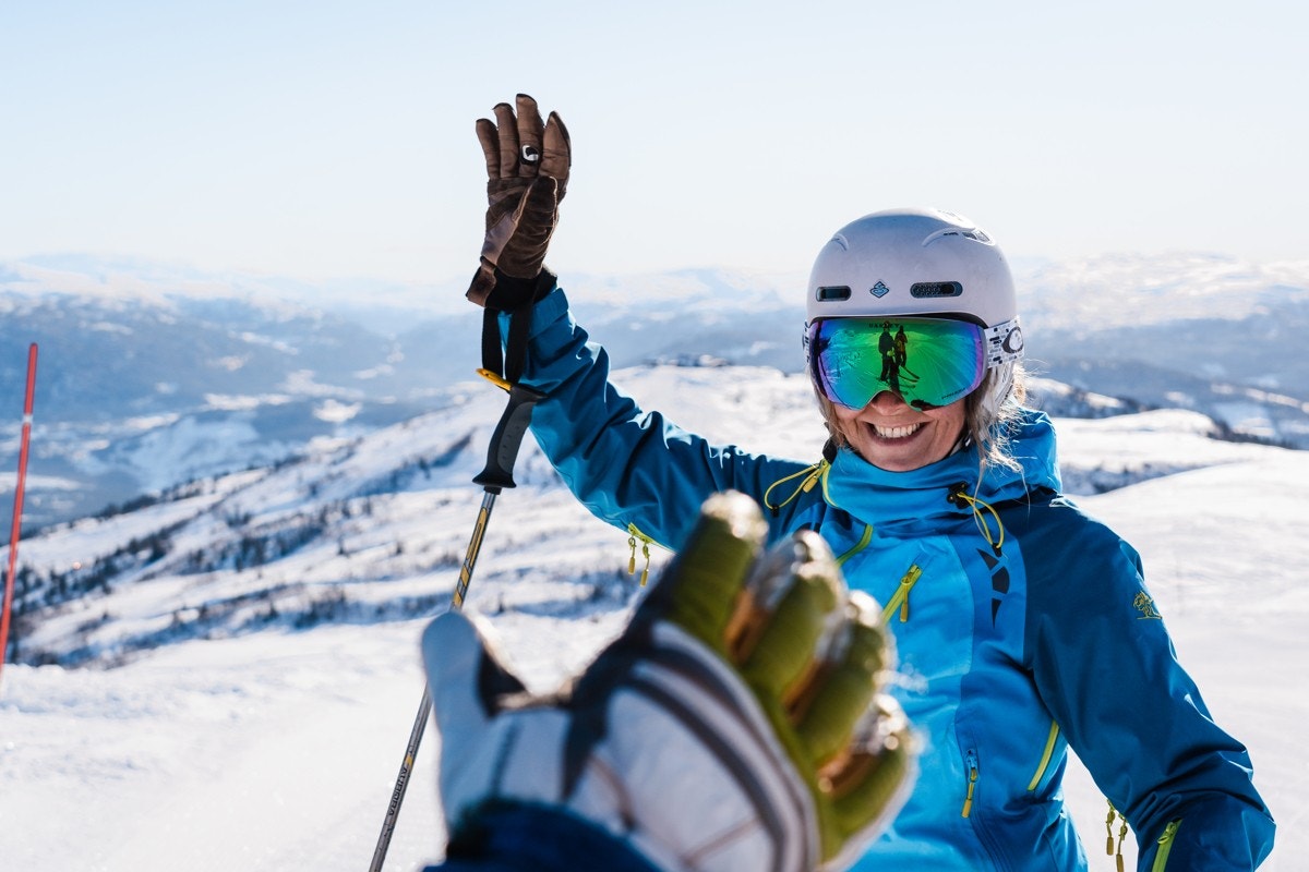 Ekte skiglede Galleribilde