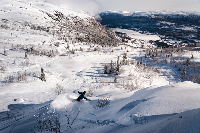 Fantastisk terreng for pudderjegeren. Galleribilde