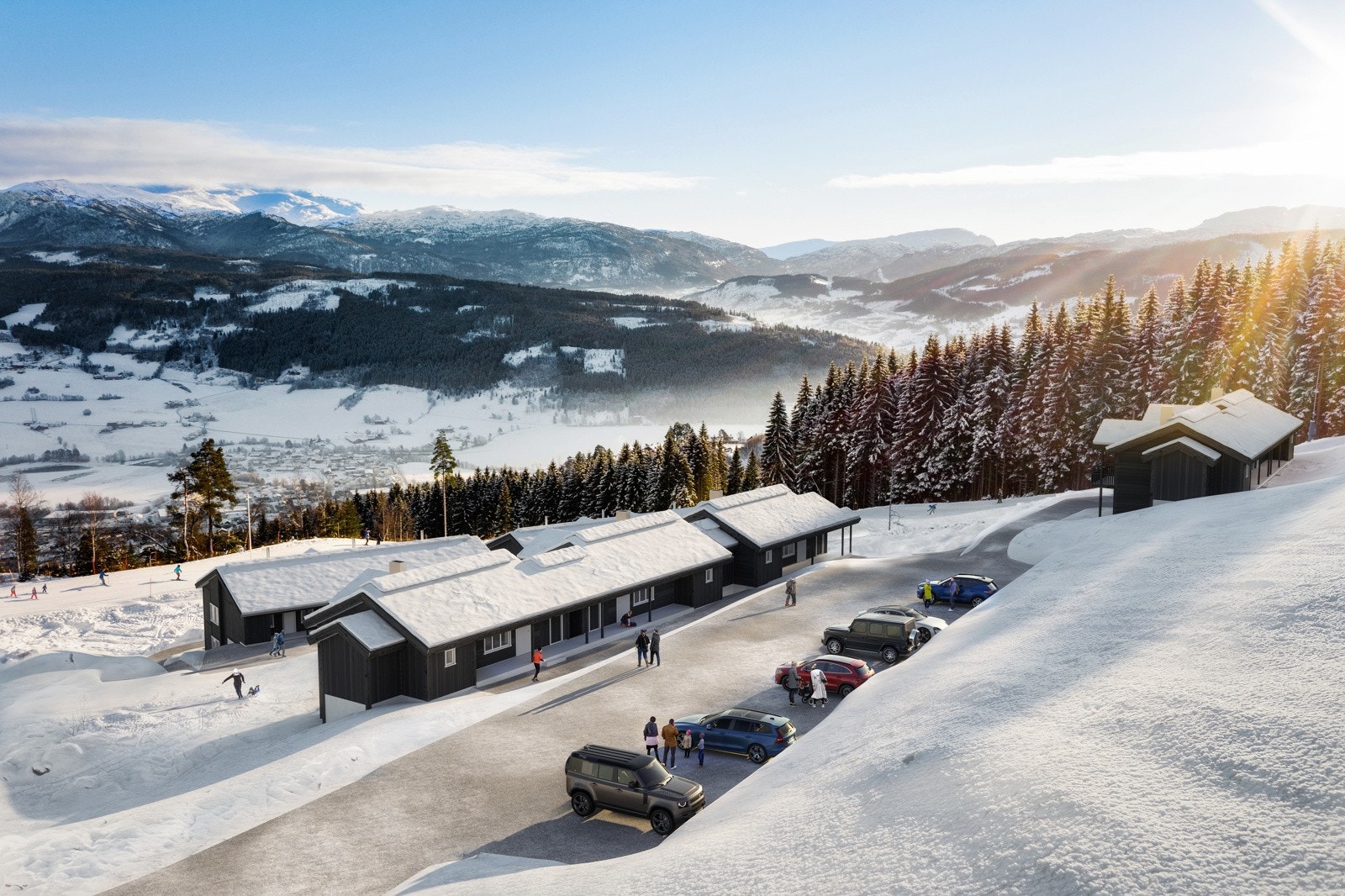 Ski in - ski out, helårsvei til døren og parkering like utenfor. Galleribilde