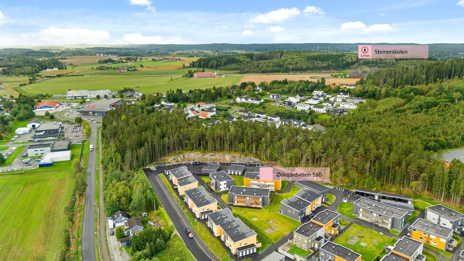 Dronefoto Galleribilde