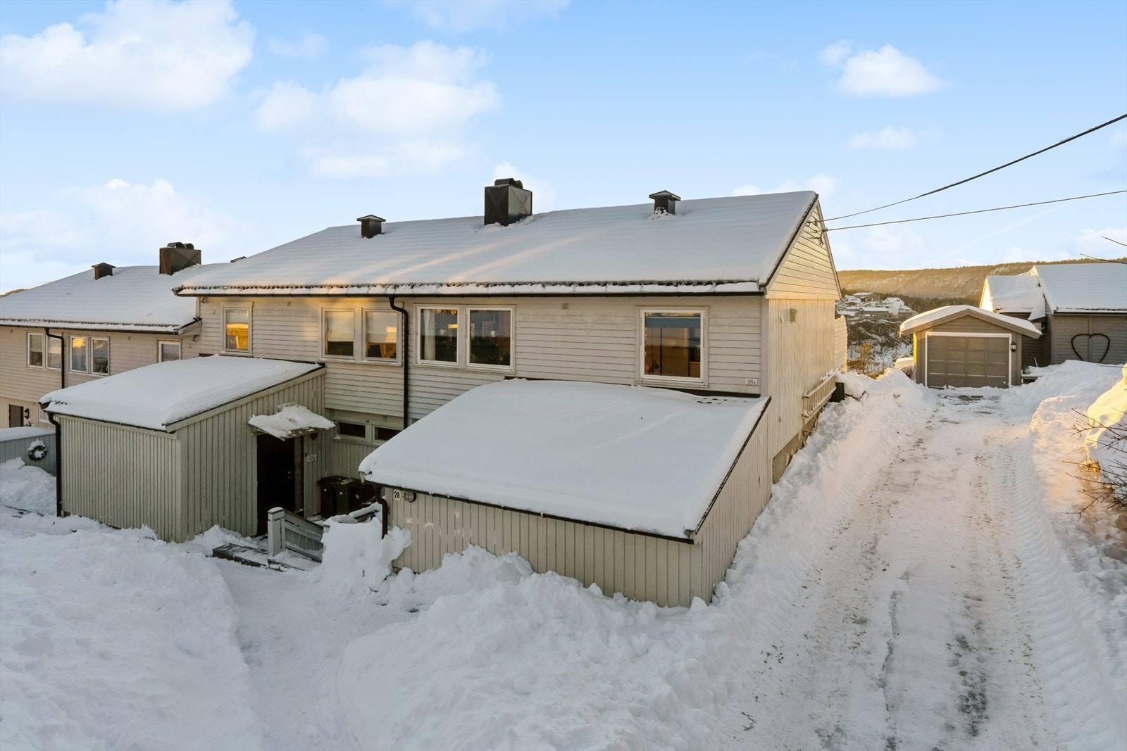 Fasade vinter Galleribilde