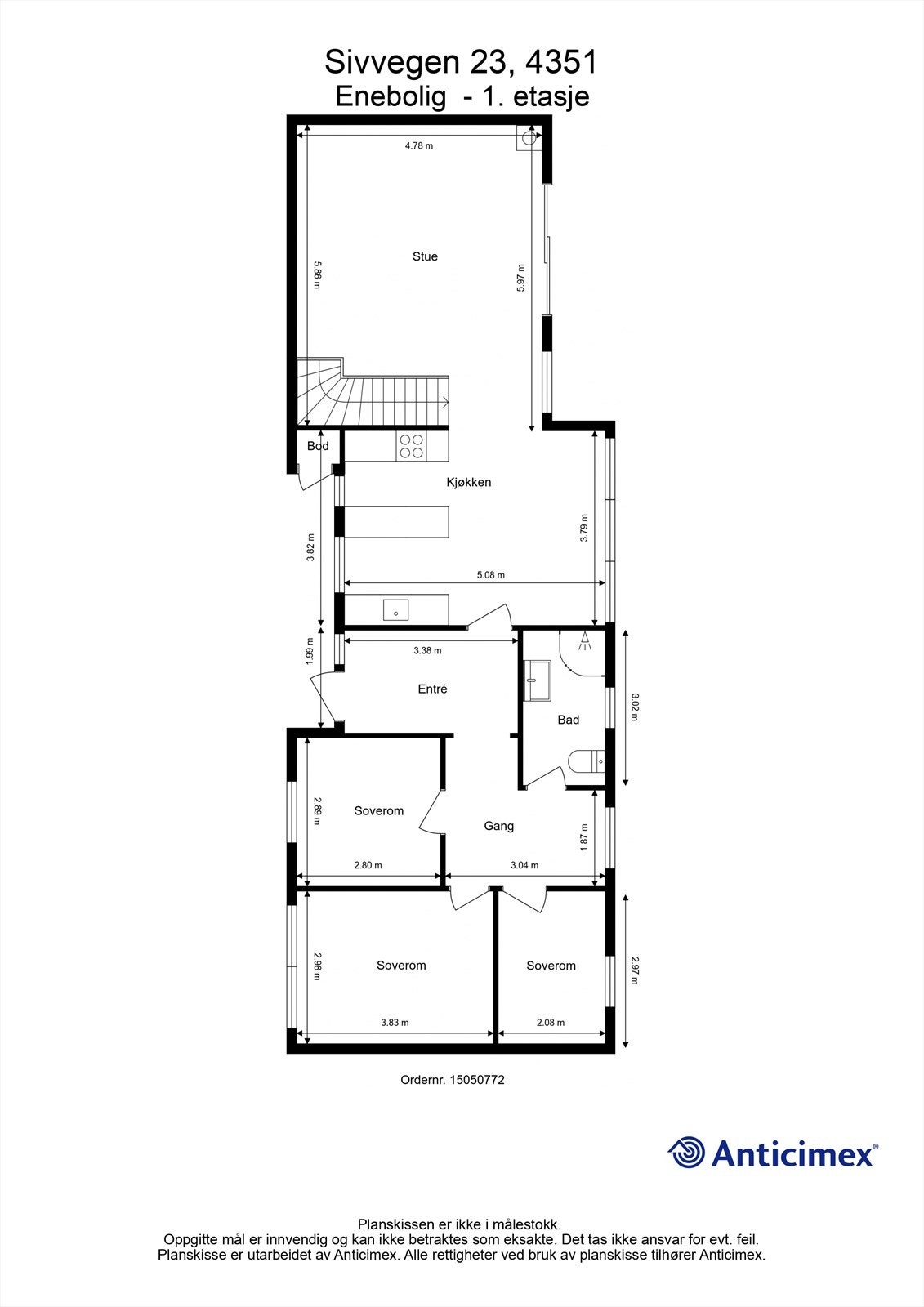 Plantegning - 1. etasje Galleribilde